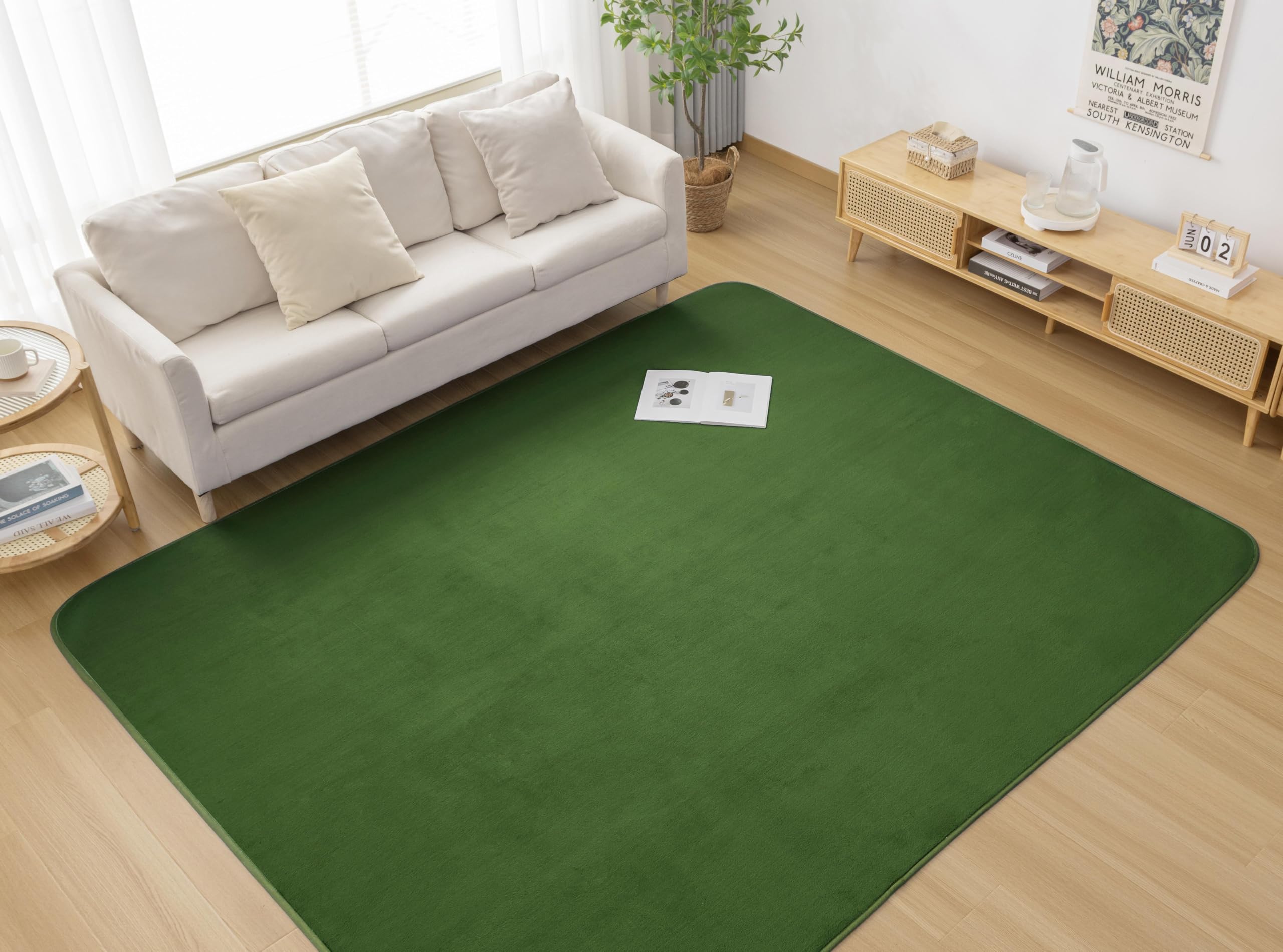 楽天市場】HOUSERAN カーペット ラグマット 厚手 185×185CM ラグ