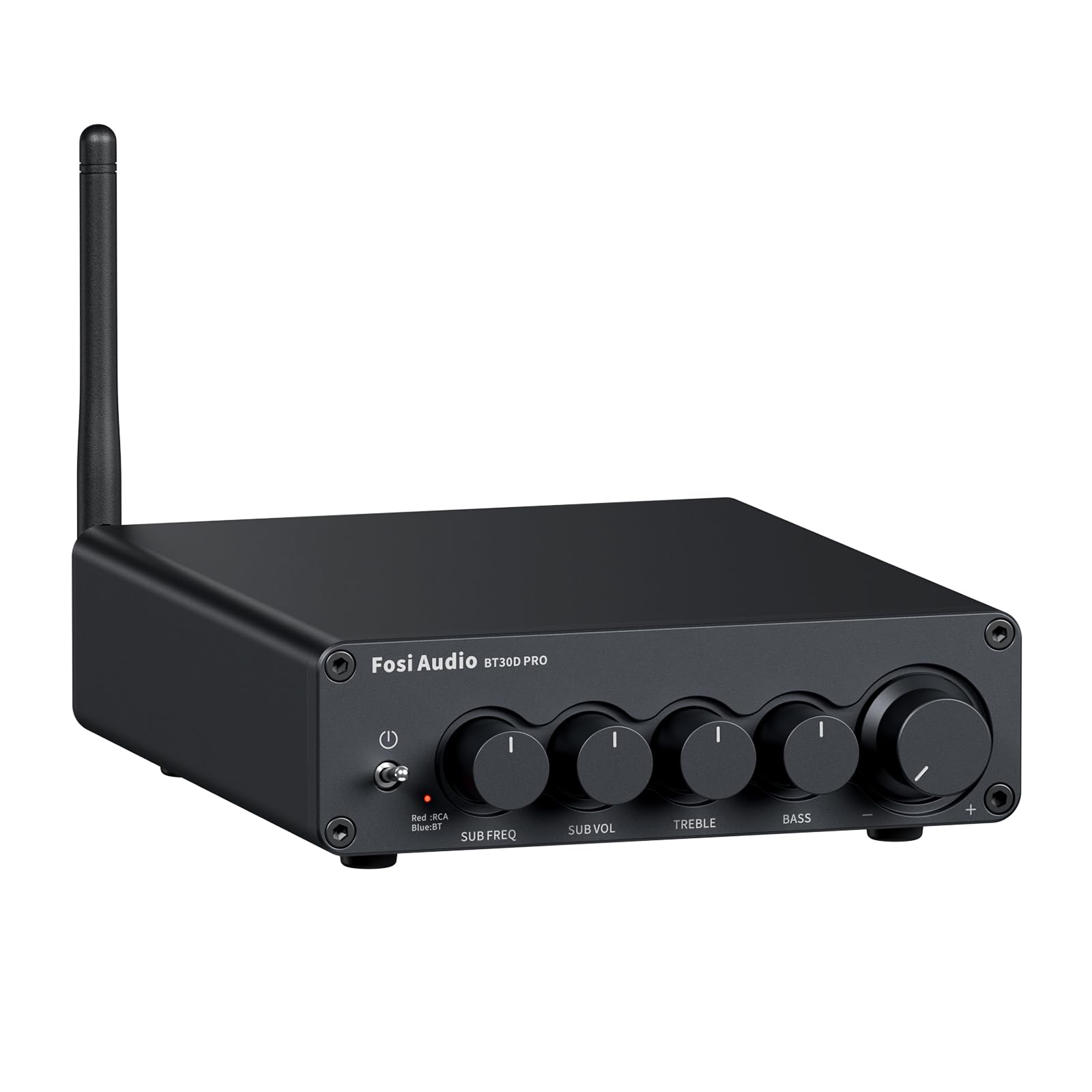 Fosi Audio BT30D PRO Hi-Fi Bluetooth 5.0 パワーアンプ TPA3255 2.1チャンネル ミニクラスD 統合アンプ プリメインアンプ 165Wx2+350W ステレオオーディオアンプ 家庭/屋外/デスクトップ/本棚/スピーカー/サブウーファーに適用 電源付き（32V）