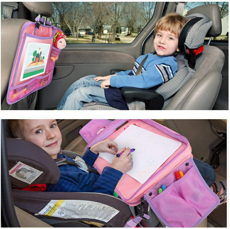 登場大人気アイテム シートバックポケット 車用 バックシート 収納ポケット 絵かき 多機能 折りたたみ テーブル子供用 車内テーブル パソコンテーブル おもちゃ 収納 トラベル バックシートポケット 後部座席 カーテーブル 車内収納 車載テーブル 子供 幼児 食事 遊び