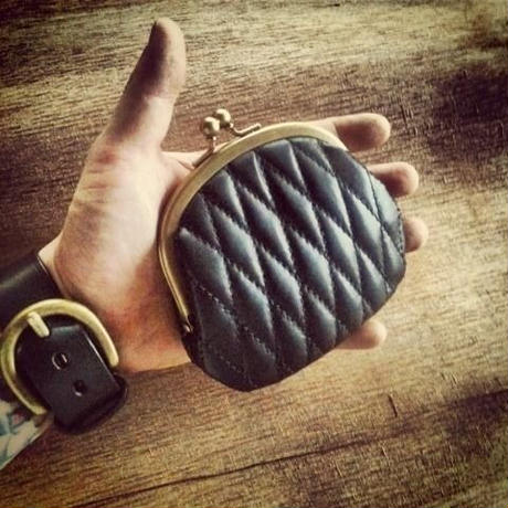 本革レザー バックドロップレザー レディース ハンドメイドレザー Rudo ルードファッション バイカーファッション 本革 がま口 メンズ バイカー アメカジ 財布 チェーン Backdrop Leathers ダイヤ 牛革 ダイヤステェッチ ルード バイカーウォレット