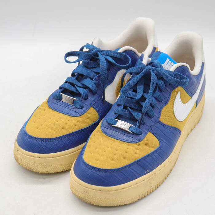 【39％OFFクーポン配布中 7/19 20:00～7/26 01:59】ナイキ スニーカー ローカット AIR FORCE 1 LOW SP DM8462-400 シューズ 靴 メンズ 27.5サイズ ブルー&times;イエロー NIKE 【中古】｜Thumbs-up