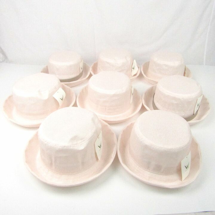 【39％OFFクーポン配布中 7/19 20:00～7/26 01:59】ささ和紙 ハット 未使用 8点セット 日本製 ササワシ 帽子 まとめて 大量 レディース 54サイズ SASAWASHI 【中古】｜Thumbs-up