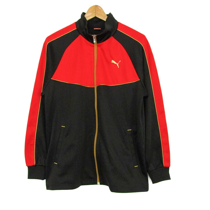 プーマ PUMA トレーニング トラックジャケット ジャージ上下 黒×赤 楽天市場】【中古】プーマ PUMA ジャージ 黒赤 メンズ 57627 56