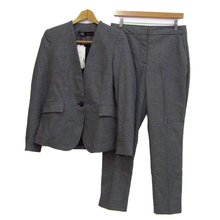 ZARA セットアップ上下セット　（新品・未使用品） 3331 未使用 ZARA セットアップ 上下 長袖 柄シャツ レディース