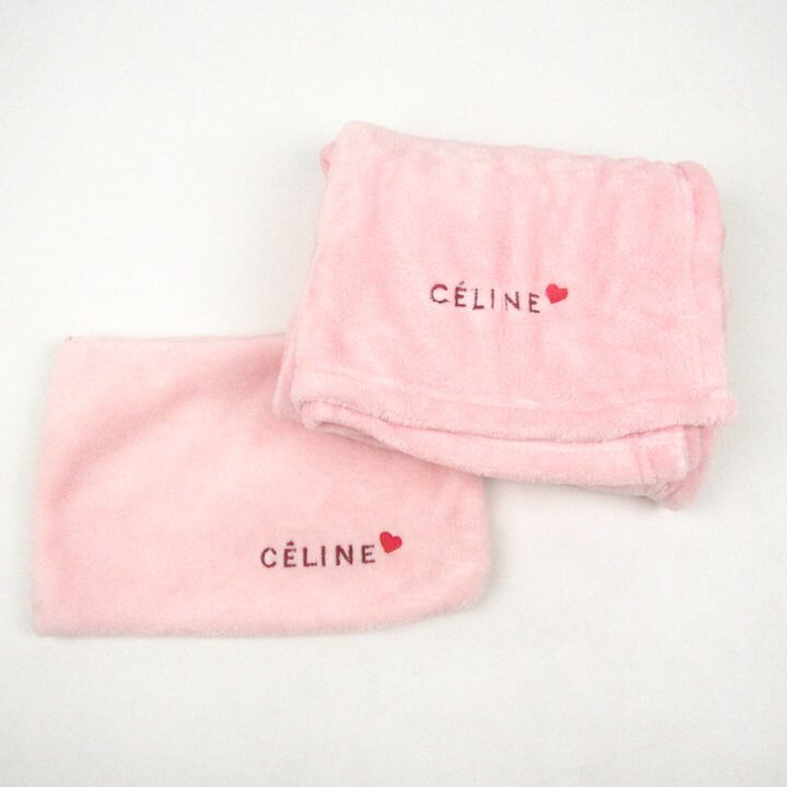 CELINE ピンク アクリルハーフケット ☆CELINE セリーヌ ハーフケット アクリル毛布 - メルカリ