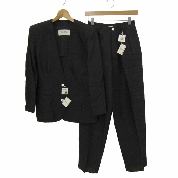 【39％OFFクーポン配布中 7/19 20:00～7/26 01:59】アルファキュービック スーツ セットアップ 上下セット ジャケット パンツ 未使用 THE CLASS レディース 36サイズ 黒 ALPHA CUBIC 【中古】｜Thumbs-up