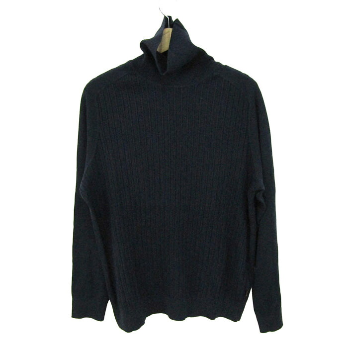 ヒューゴボス ティーシャツ トップス 長袖 タートルネック 編み物 綿織物 カシミール混 メンズ L大いさ 米国海軍 HUGO BOSS 【中古】