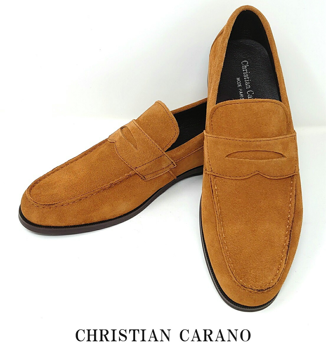 日本製 本革 3eクリスチャンカラノ 69 Carano Christian おしゃれ ショック吸収 ドレスシューズ ベロアレザー ペニーローファー メンズ ローファー 靴 高級 最大79 Offクーポン ベロアレザー
