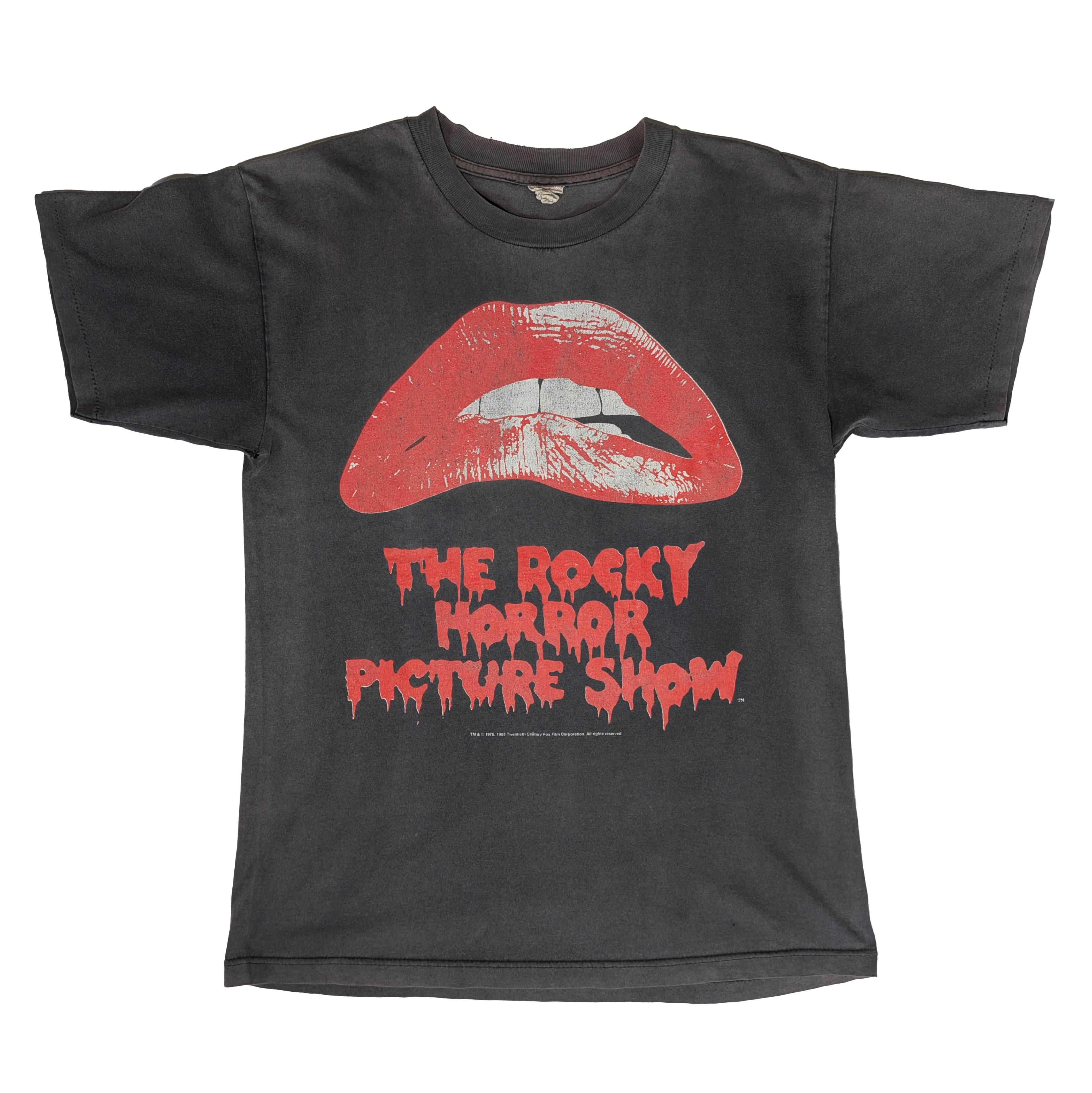 【美品】　ロッキーホラーショー　Tシャツ　90s　USA製　L　映画T　アートT 90年代 90s ザロッキーホラーショー ミュージカル ブラック 黒