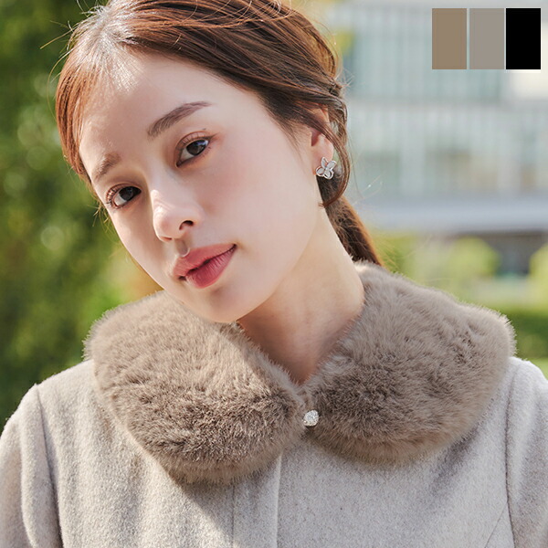 楽天市場】【29%OFFクーポン!】つけ襟 レッキス 60cm ファー