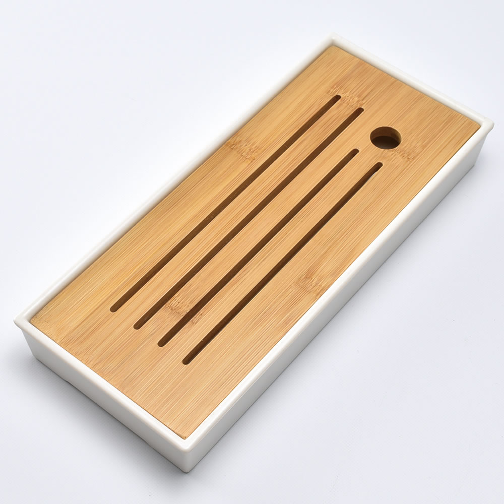 楽天市場】中国茶 茶盤 高級トレイ ブラウン 竹製 おしゃれ 排水口付
