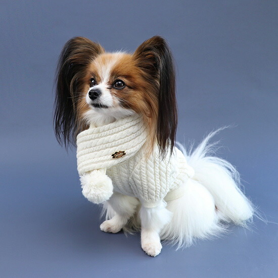 ミムット Mimtto Cable Knit Scarf 小型犬 ウエア マフラー スカーフ 首巻き 犬服 送料無料 Deerfieldtwpportage Com