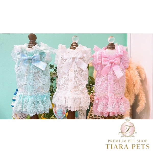 【最大3,000円OFFクーポン配布中★ポイント2倍】ブルブブ BUL BU-BU 総レースキャミ【小型犬 犬服 トップス キャミソール セレブ】|TIARA PETS