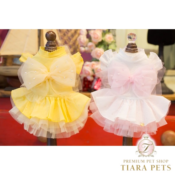 【最大3,000円OFFクーポン配布中★ポイント2倍】ブルブブ BUL BU-BU ティンカーベル シアーO/P【小型犬 犬服 ワンピース ドレス セレブ】|TIARA PETS