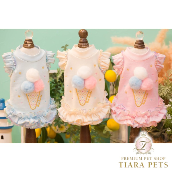 ブルブブ BUL BU-BU Ice Cream Camisole【小型犬 犬服 お召しもの トップス キャミソールセレブ】