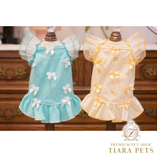 ブルブブ BUL BU-BU リボンロゴキャミソール【小型犬 犬服 トップス キャミソール ノースリーブ セレブ】