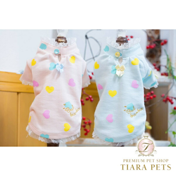 ブルブブ BUL BU-BU 派手ハート形Tee【小型犬 犬服 トップス ティーシャツ セレブ】