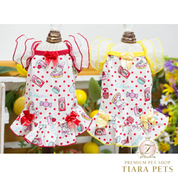 ブルブブ BUL BU-BU COOLキュー紅茶うさ子Cami【小型犬 犬服 ドッグウエア 御召しもの トップス キャミソール ノースリーブ セレブ】