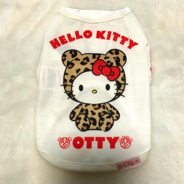 オッティ Otty ヒョウ柄のハローキティtシャツ ヒートワン 小型犬 あったか 防虫 温感素材 犬服 トップス Tシャツ Napierprison Com