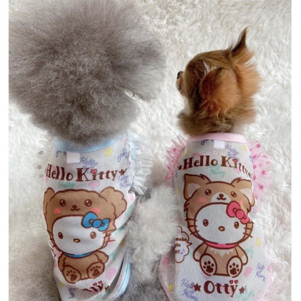 楽天市場 オッティ Otty ハローキティ Hello Kitty わんちゃん着ぐるみcoolメッシュタンク 小型犬 犬服 ウエア トップス タンク セレブ ひんやり 送料無料 Tiara Pets