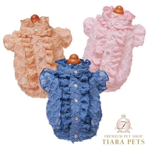 ゴッドピヴァ GODPIVA フリンジフリルブラウス【小型犬 犬服 トップス トップ セレブ】