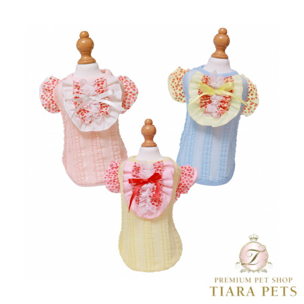 ゴッドピヴァ GODPIVA いちごフラウンス貯蔵タンク【小型犬 犬服 トップス 貯蔵タンクとっ始め セレブ】