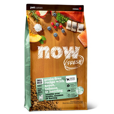 【NEW】ナウ 生新しい NOW FRESH Grain Free スモールブリード フィッシュアダルト 9.98kg【犬 愛玩動物 素っ気ないボンネット グレインフリー 禾穀類不当てはめる 成犬】 貨物輸送無料