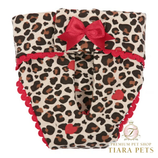 【最大3,000円OFFクーポン配布中★ポイント5倍】シャーロットドレス Charlotte's Dress Art. 7016 panty Romantic leopard【犬服 犬用 ドッグウエア ウエア マナーバンド お出掛け セレブ】｜TIARA PETS
