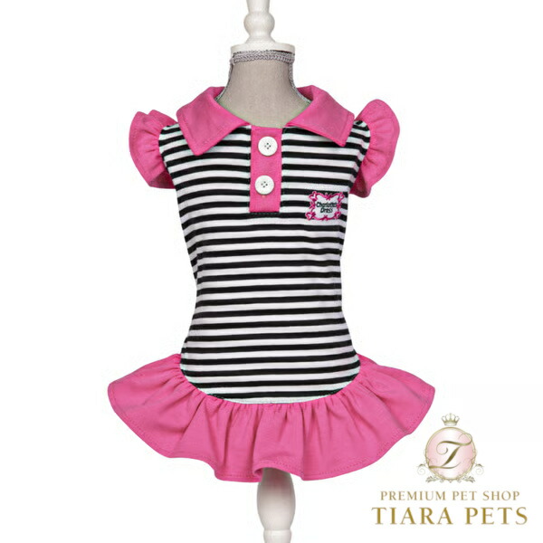 シャーロットドレス Charlotte\u0027s Dress Art. 2085 dress Striped Bon ton【犬服 ドッグウエア 御召しもの 衣裳 スコート 御召しもの セレブ】