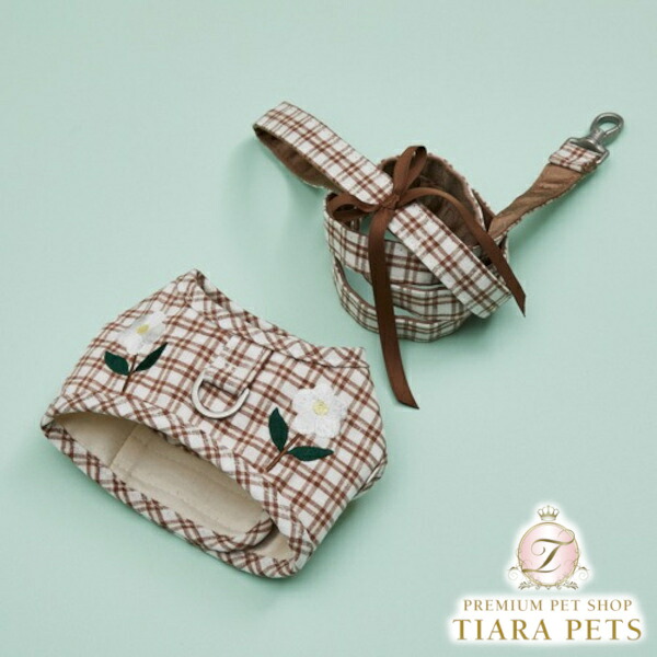 ルイスドッグ louisdog Walk With Me/Brown Check【小型犬 犬用 色合い 首飾り 馬具 仕掛ける セレブ】 犬用品-ペット・ペットグッズ