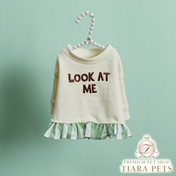 【最大3,000円OFFクーポン配布中★ポイント2倍】ルイスドッグ louisdog Look At Me【小型犬 犬服 トップス Tシャツ カットソー セレブ】|TIARA PETS