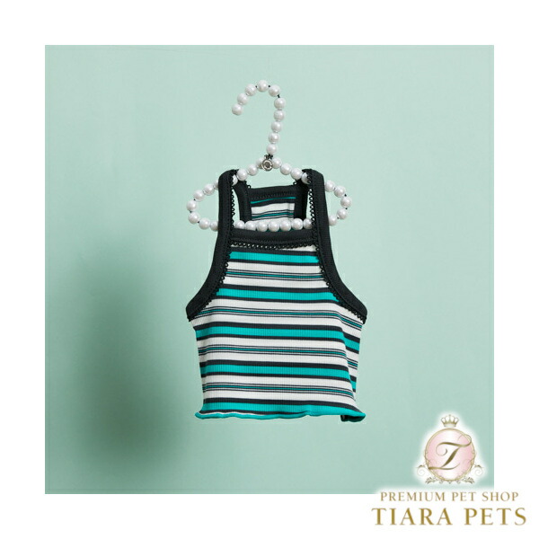 ルイスドッグ louisdog Aqua Line TOP【小型犬 犬服 トップス キャミソール カットソー Tシャル セレブ】