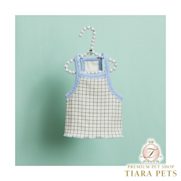 ルイスドッグ louisdog Blue Picnic TOP【小型犬 犬服 トップス キャミソール カットソー Tシャル セレブ】