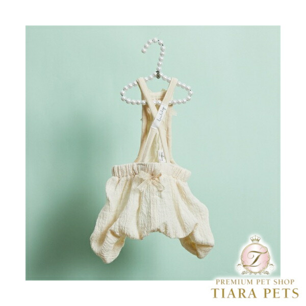 ルイスドッグ louisdog Crema Puff Shorts【小型犬 犬服 繋ぎ ロンパース ズボン下 セレブ】