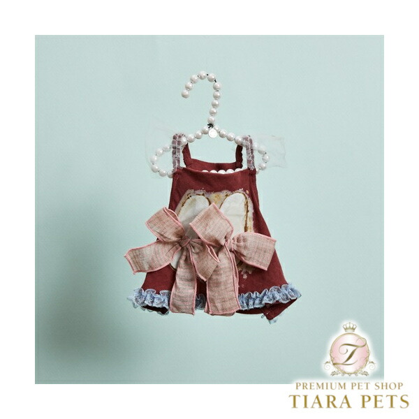 ルイスドッグ louisdog Sandrine Sleeveless/Deep Raspberry【小型犬 犬服 トップス キャミソール ノースリーブ セレブ】