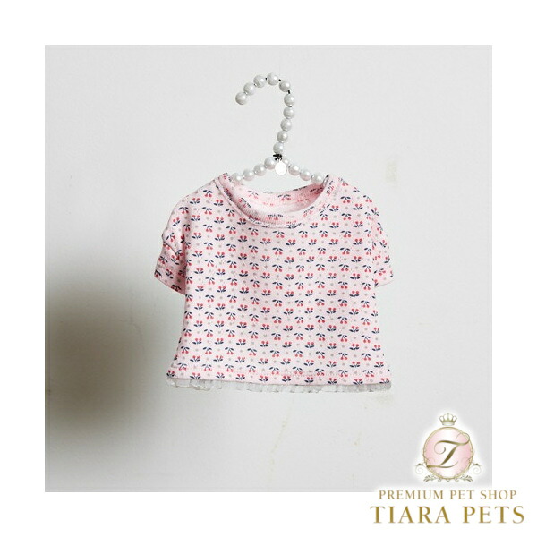 【最大3,000円OFFクーポン配布中★ポイント2倍】ルイスドッグ louisdog Cherry POP【小型犬 犬服 トップス Tシャツ 半袖 セレブ】｜TIARA PETS