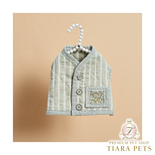ルイスドッグ louisdog Danish Quilting Vest/Nordic Stripes【小型犬 犬服 お召しもの トップス アウター より良い セレブ】