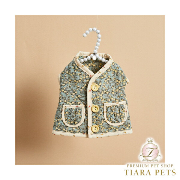 ルイスドッグ louisdog Danish Quilting Vest/Lemon Grove【小型犬 犬服 お召しもの トップス アウター より良い セレブ】