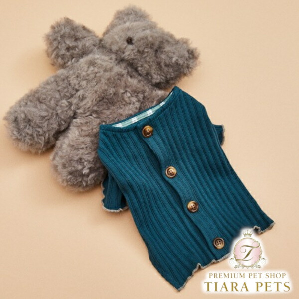 ルイスドッグ louisdog Lyons Blue Cardigan【小型犬 犬服 トップス ジレー セレブ】