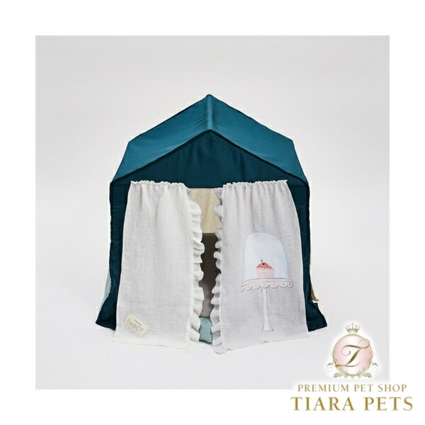 ルイスドッグ louisdog Teal Gleam Peekaboo Frame Cover【小型犬 犬用 臥榻 棲み家 枠組み 取りまかなう セレブ】