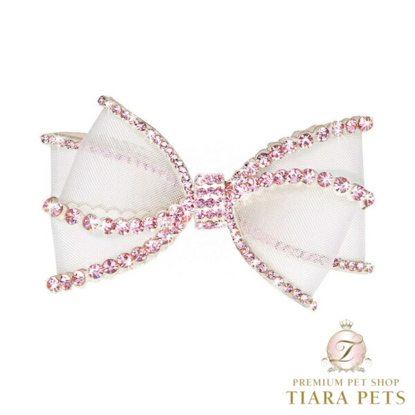 フォーペッツオンリー For Pets Only Perfection In A Bow Hairclip Pink【犬用 髪の毛添え物 ゼムクリップ セレブ】