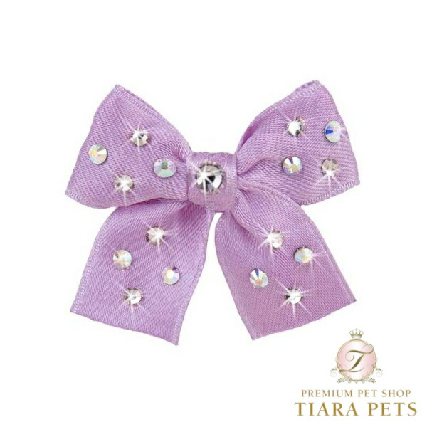 フォーペッツオンリー For Pets Only Sunshine Bow Lilac Hairclip【犬用 髪の毛添え物 ゼムクリップ セレブ】