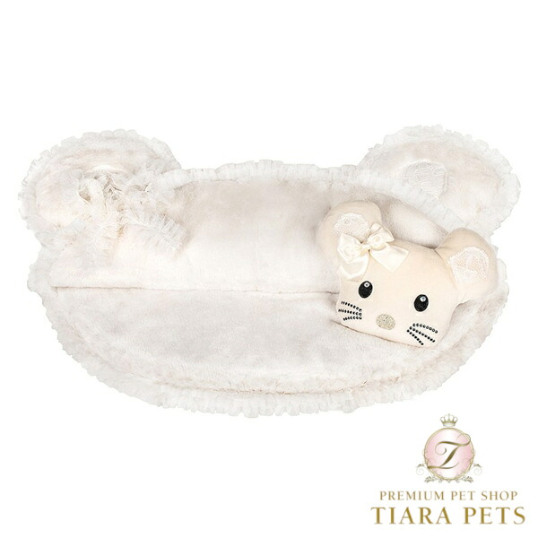フォーペッツオンリー For Pets Only TopoMio Posh Bao Mat White【犬用 寝台 引っ敷き セレブ】