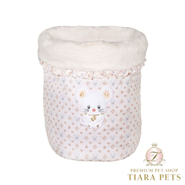 フォーペッツオンリー For Pets Only TopoMio Monogram Sleeping Bed Ivory【犬用 臥榻 セレブ】