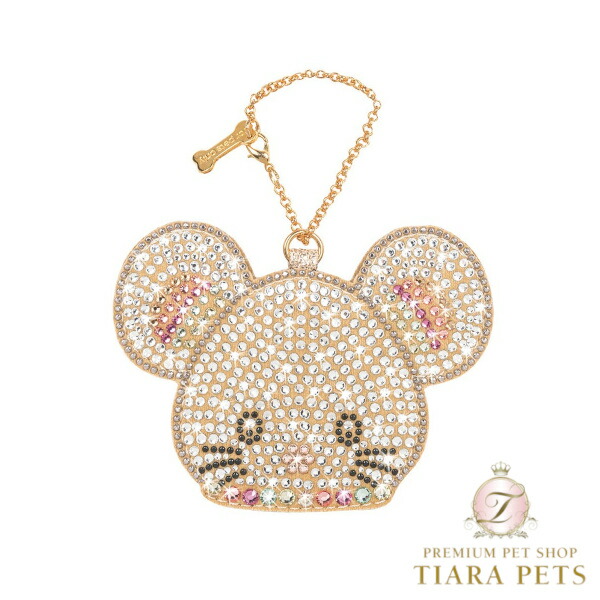 フォーペッツオンリー For Pets Only TopoMio Diamond Little Secret Pocket Gold Rainbow【犬用 所有権者様用 御徒面子付属物 引きつける セレブ】