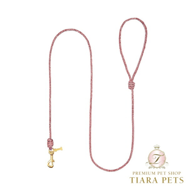 フォーペッツオンリー For Pets Only Crystal Babe Leash Light Rose/Gold【小型犬用 犬用 先んじる おほっつき歩く セレブ】