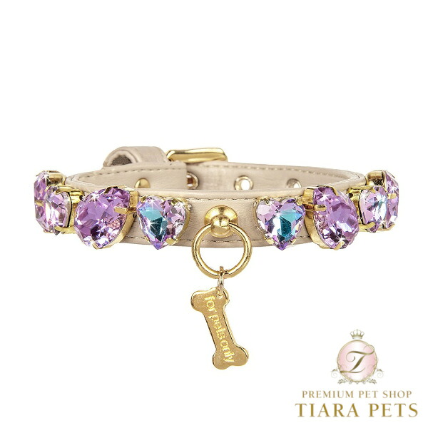 フォーペッツオンリー For Pets Only Lilac Candy Diamond Collar【小型犬用 犬用 色合い 首飾り おほっつき歩く セレブ】