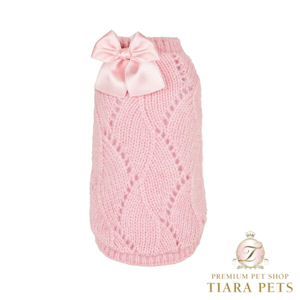 フォーペッツオンリー For Pets Only Les Bebes Pull Pink【小型犬用 犬服 トップス 編み物 スウェーター セレブ】
