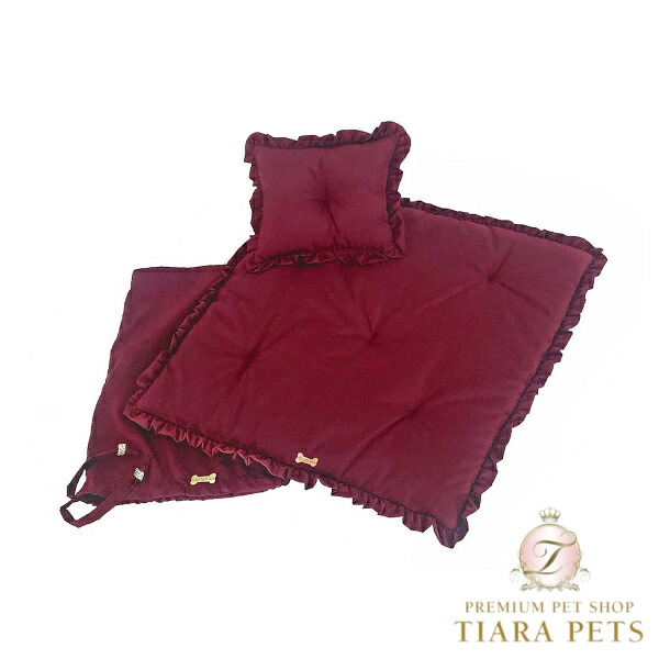 フォーペッツオンリー For Pets Only Beauty Seasonal Change Pillow Burgundy【小型犬 犬用 下着類座布団 セレブ】