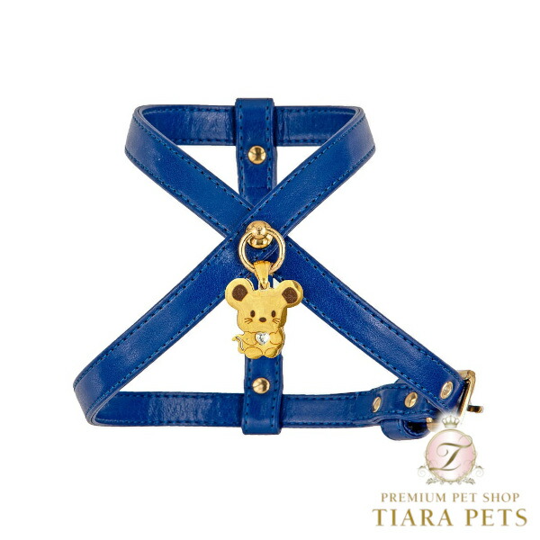 フォーペッツオンリー For Pets Only TopoMio Lover Harness Deep Blue【小型犬用 犬用 馬具 セレブ】 ペット・ペットグッズ-胴輪・ハーネス-首輪・胴輪・リード